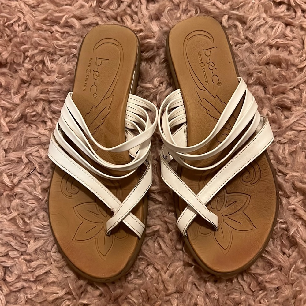 B.O.C. Alisha sandal women size 7 white